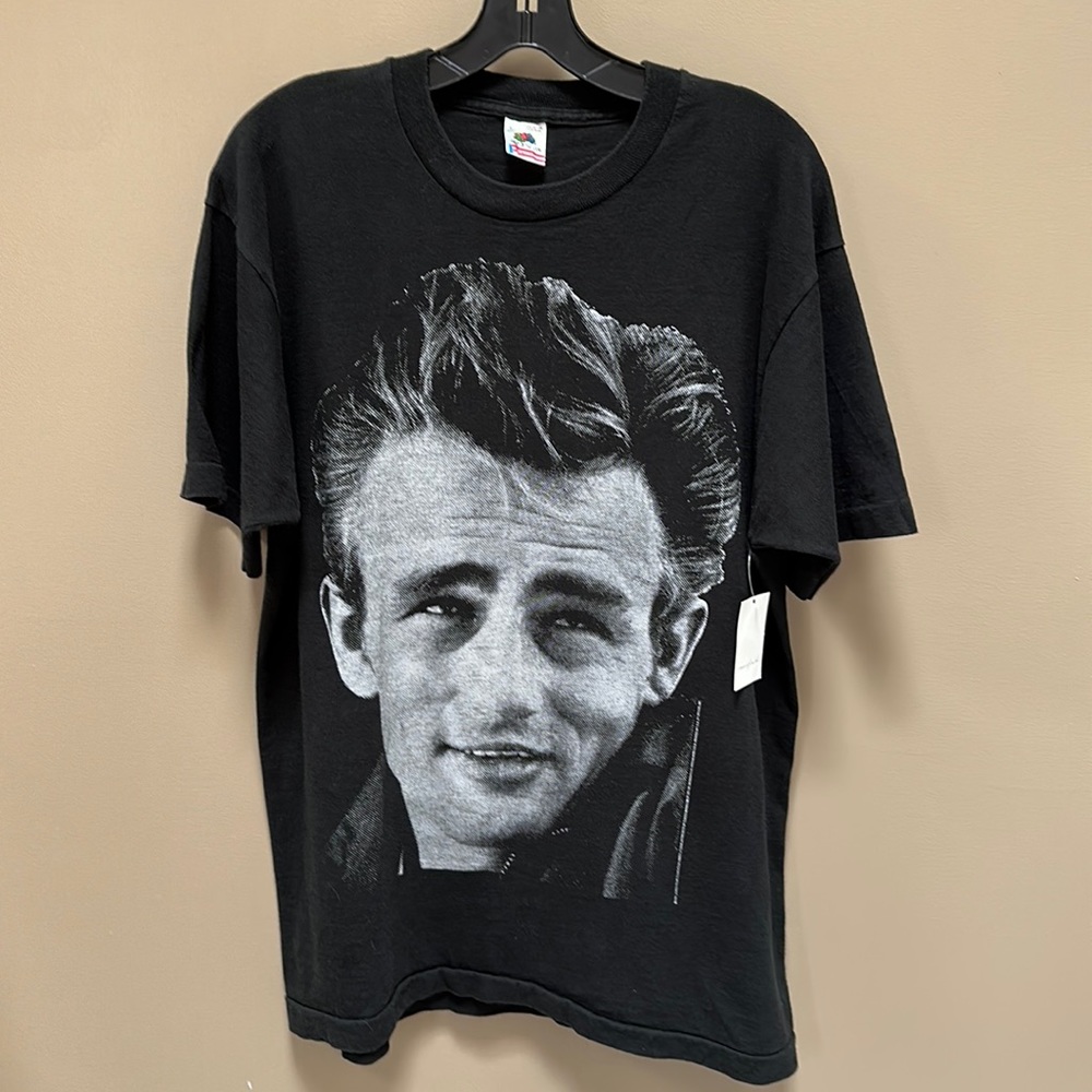 Vintage James Dean black Tshirt purchased at Maxfields. Kelly Cole NWT size LRG